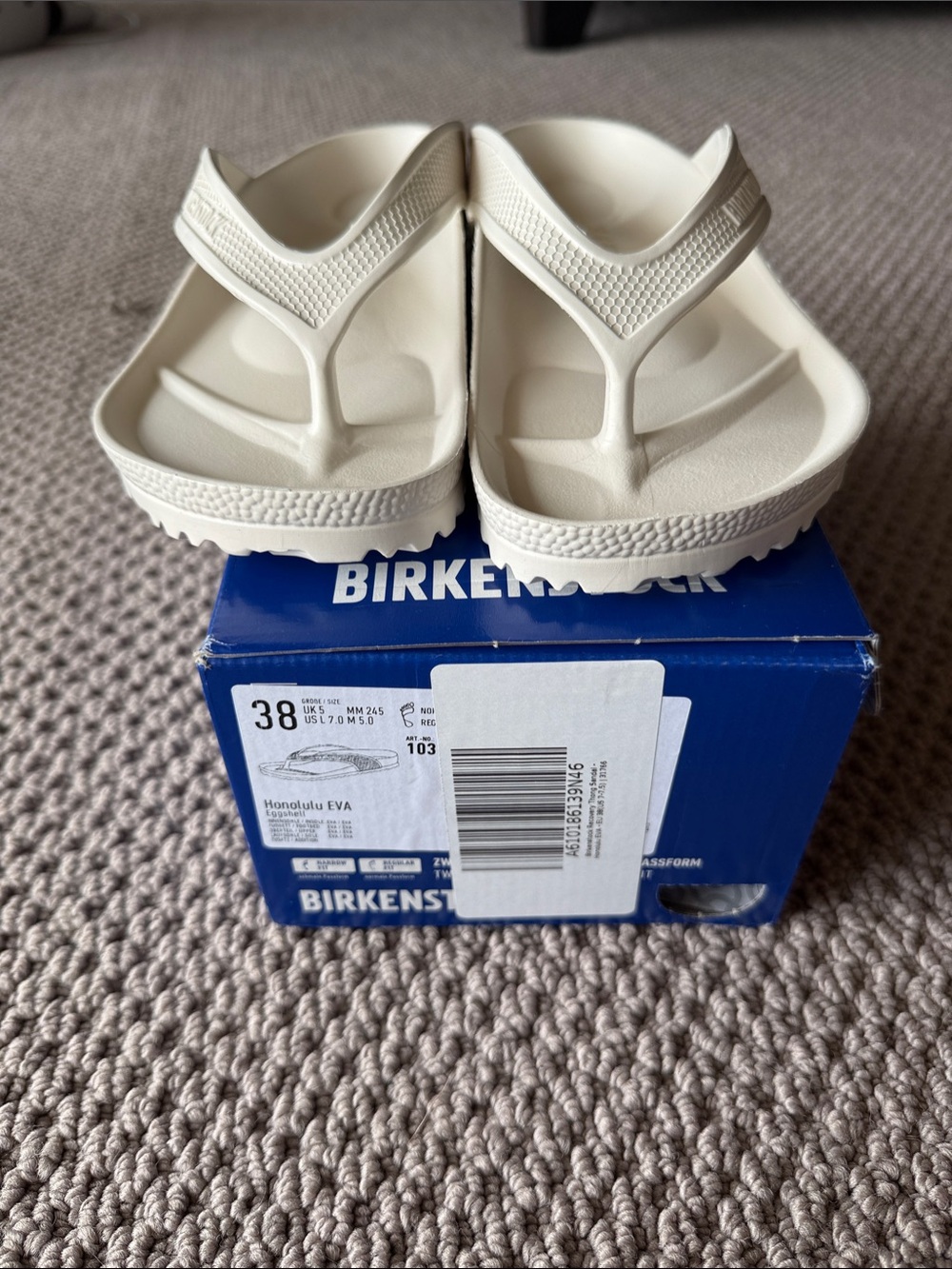 Birkenstock Honolulu EVA Thong Sandals - Cream